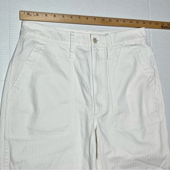 Madewell Curvy Perfect Vintage Straight Jeans Womens Size 32 Tile White NEW - Picture 9 of 9